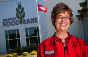 CEO Phyllis Haynes stands near the fruit of the Arkansas Foodbank's board-led capital campaign: a new, nearly $11 million distribution center in Little Rock.