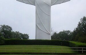 The Christ of the Ozarks statue, on the grounds of the Great Passion Play in Eureka Springs.