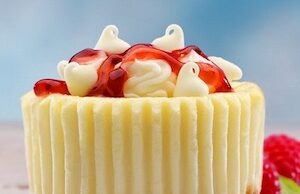 A raspberry swirl cupcake, by Gigi's.