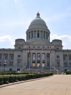 The Arkansas Capitol building in Little Rock.