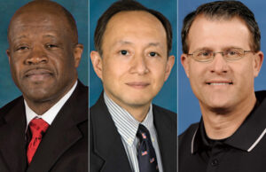 From left,&nbsp;Mike Anderson, Michiaki Imamura and Gus Malzahn, who are all among the state's top-paid public employees.