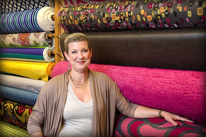 Terry Dilday, co-owner of Cynthia East Fabrics of Little Rock.