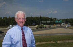 Developer Tommy Hodges near the site of the new Gateway Town Center project, which will include a Bass Pro Shops on 29.3 acres.