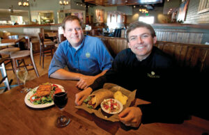 Brothers Tommy, left, and Jake Keet hope to open more than a dozen Taziki&rsquo;s stores in Arkansas.