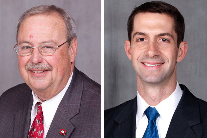 Democratic State Sen. Gene Jeffress and Republican Tom Cotton are vying for the 4th District seat being given up by Rep. Mike Ross (D - Ark.)