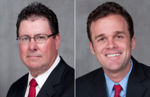 Republican John Hutchison (left) and Democrat L.J. Bryant finished their race for Arkansas House District 52 by the thinnest of any margins in Tuesday's election. Hutchison came out in the first count ahead by 44 votes.