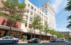 The 12-story Boyle Building anchors the north end of Main Street Lofts.