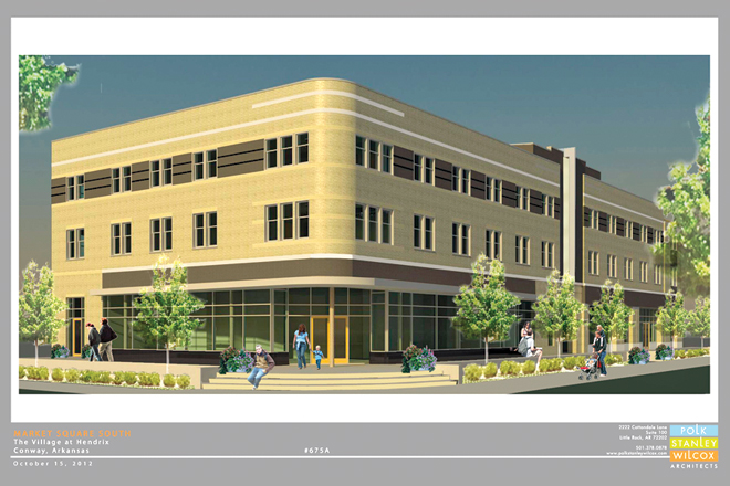 Market Square South at The Village at Hendrix in Conway.