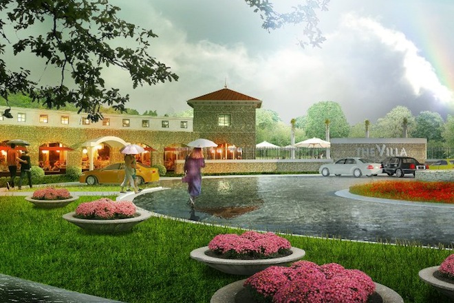 An artist's rendering of&nbsp;The Villa at River Pointe Drive, an upscale apartment project under way in Maumelle.