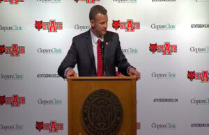 Bryan Harsin, via&nbsp;AStateRedWolves.com.