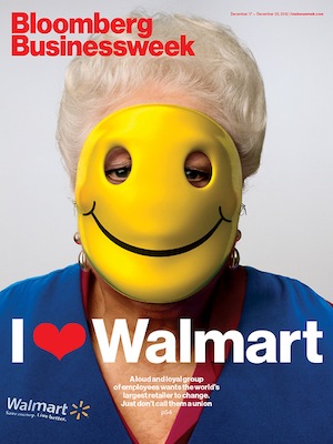 Businessweek's OUR Wal-Mart cover, via Richard Turley's Tumblr.