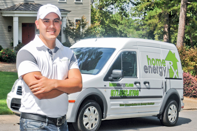Clay Mosley, director of Home Energy Rx in Little Rock, manages company operations.