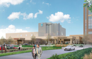 Northwest Medical Center-Springdale is undergoing a $12 million renovation that will give the landmark facility a like-new sheen, as imagined in the artist rendering above.