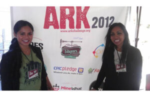 Sooligan co-founders Nikka Umil (left) and Natasia Malaihollo at the ARK Challenge Demo Day.