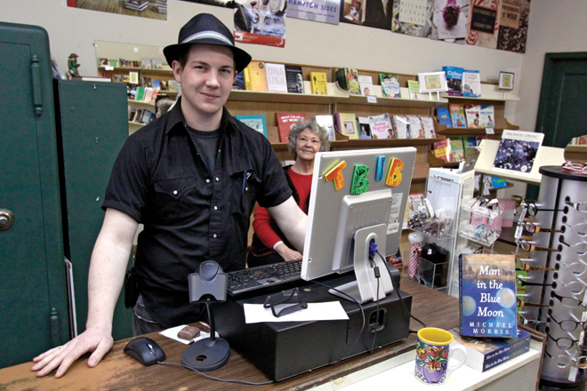 &ldquo;Everything really fell into place,&rdquo; said Grant Hill, 22, who bought That Bookstore in Blytheville from Mary Gay Shipley, on right, last year for a nominal price of $35,000.&nbsp;