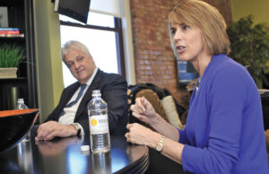 Dentsu Network CEO Tim Andree and Elise Mitchell,&nbsp;CEO of Mitchell Communications and now an executive team member of the Dentsu Network, quickly found common ground.