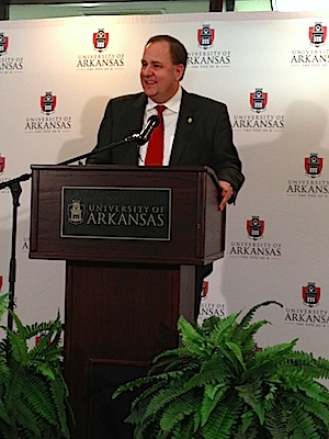 Chris Wyrick, vice chancellor of advancement at the University of Arkansas.