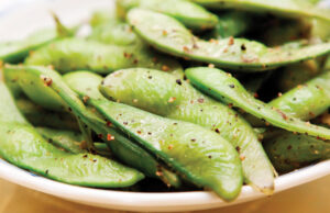 Edamame are young, green soybeans popular in Asian cooking.&nbsp;