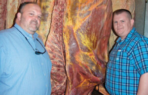 Steve Goode, left, and Andy Shaw, owners of Cypress Valley Meat Co., said revenue reached $400,000 in 2012, nearly triple what it was in 2011.