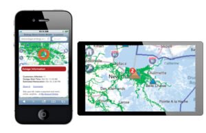 A mobile application allows Entergy users to get updates on where power outages are occurring and the estimated time for when those utilities should be restored.