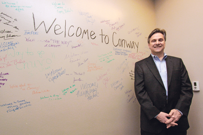 Richard Howe, CEO of Inuvo, says the company is closing its offices in New York and Florida to focus all of its operations in Conway.