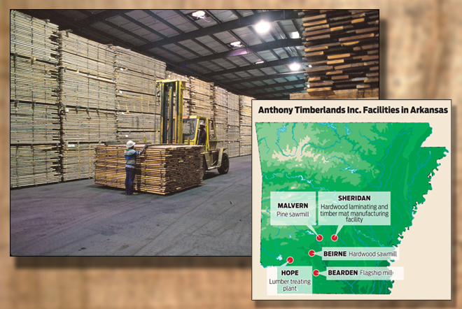 Interior of Anthony Timberlands 1.75 million board foot hardwood predryer at Beirne. The predryer accelerates the drying process of high -grade hardwoods and provides a consistent environment.&nbsp;
