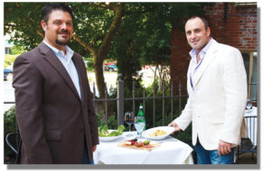 Bill Criswell and Santi Sacca, owners of Vesuvio Bistro.