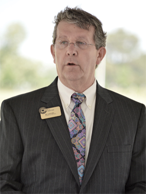 Board of Trustees Chairman Ric Clifford announces plans for a Washington County expansion of Northwest Arkansas Community College. The Bentonville school is eyeing at least half of 39 acres in Springdale near Arvest Ballpark as the location.