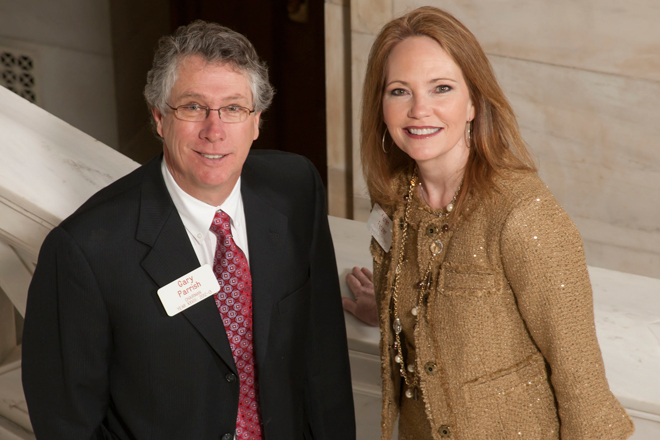 Class XXVIII Chairman Gary Parrish and Class XXVIII Curriculum Chairman Karen Fetzer