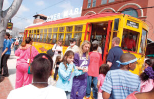 Ride the River Rail Trolley.&nbsp;