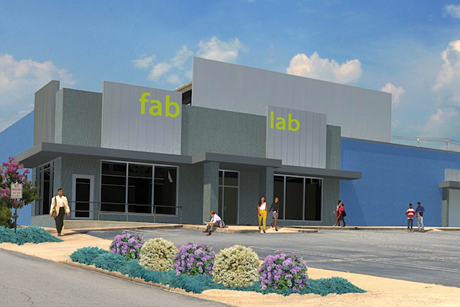 Taggart Architects of Little Rock created this rendering of the outside of the&nbsp;Argenta Innovation Center in North Little Rock.