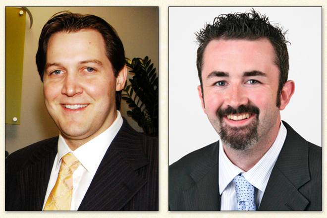 Brandon Barber, left, and Brandon Rains.