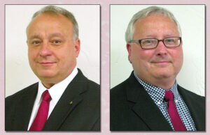 As of Aug. 1, Chad Evans, left, becomes the president and chief operating officer of Aromatique of Heber Springs. Stephen Lawrence, right, has assumed the roles of vice-chairman and CEO.
&nbsp;