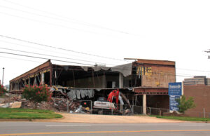 Demolition has begun on the former Brandon House Furniture showroom in Little Rock.&nbsp;