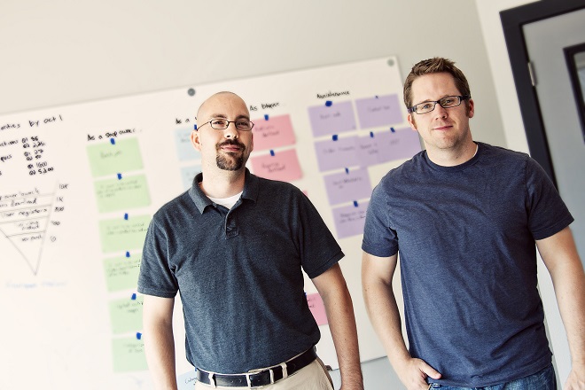 RevUnit co-founders Michael Paladino (left) and Joe Saumweber