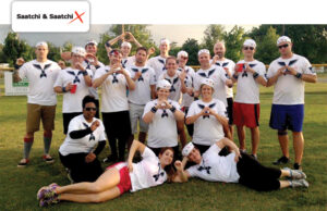 Company kickball at Springdale-based Saatchi & Saatchi X.