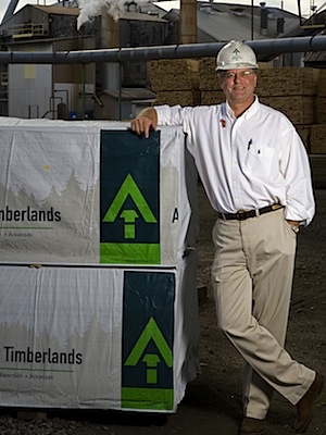 Steven Anthony at the Anthony Timberlands site in Bearden.