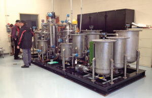 The biorefinery at Mid-South Community College in West Memphis is the prototype for the one opening in DeWitt.