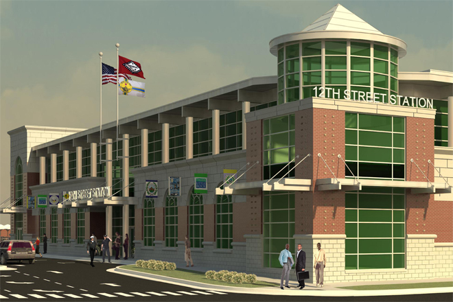 Construction of a new Little Rock police department substation on 12th Street is underway.