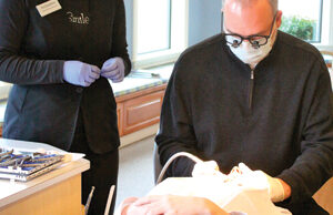 Dr. Ben Burris has agreed not to offer dental cleanings to the public.