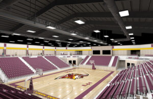 The Lake Hamilton campus in Garland County is hosting a $39 million package of improvements that include a new arena. (artist renderings courtesy of Lewis Architects, Little Rock)