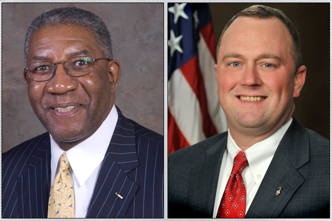 Arkansas Circuit Judge Wendall Griffen (left) and Christopher Thyer, U.S. Attorney for the Eastern District of Arkansas.