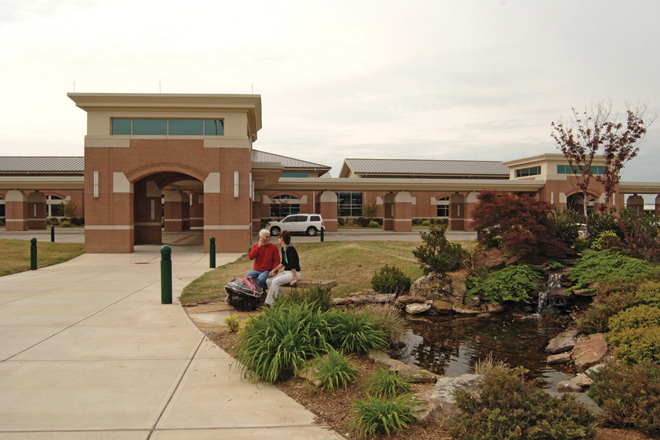 The updated terminal building at Fort Smith Regional provides travelers with an oasis of services.