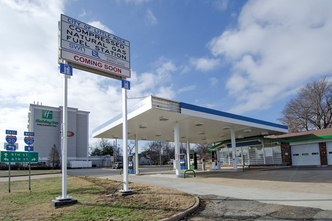 Little Rock’s compressed natural gas station is scheduled to open in early February. It will be the seventh location in Arkansas.