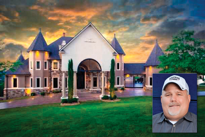 The west Little Rock manor of Steve Wortman (inset) and his wife Missy is home to rooms of elegant decor. The floor plan of the 14,500-SF residence features five bedrooms, four full bathrooms and six half-bathrooms.