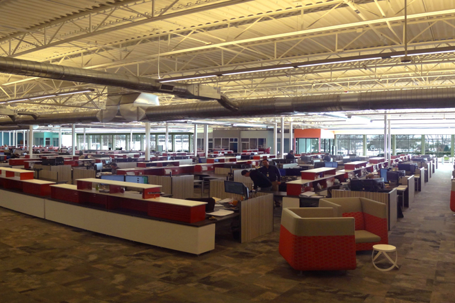 Harrison French & Associates recently completed a renovation of a former National Home Center building in Bentonville into the architecture firm&rsquo;s new 45,000-SF headquarters.