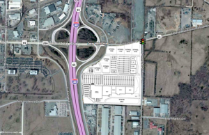 Plans by a North Carolina company to put a 400,000-SF shopping center&nbsp;east of Interstate 40 at the intersection of Amity Road and Dave Ward Drive in Conway. City officials say preliminary plans for the center have changed since this iteration.