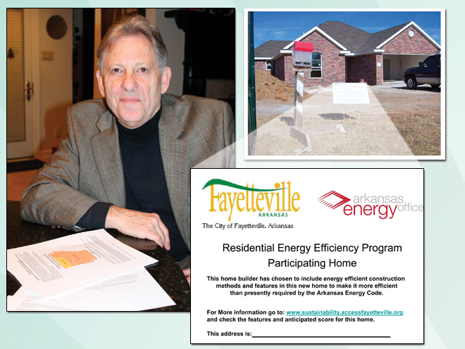 Ron Hughes, owner of Home Energy Rating Services of Little Rock, wanted the Arkansas Energy Code to include mandatory energy testing of new homes.&nbsp;The city of Fayetteville requires new homes to list an "Energy Scorecard."&nbsp; (Photo of Hughes by Mark Friedman)
