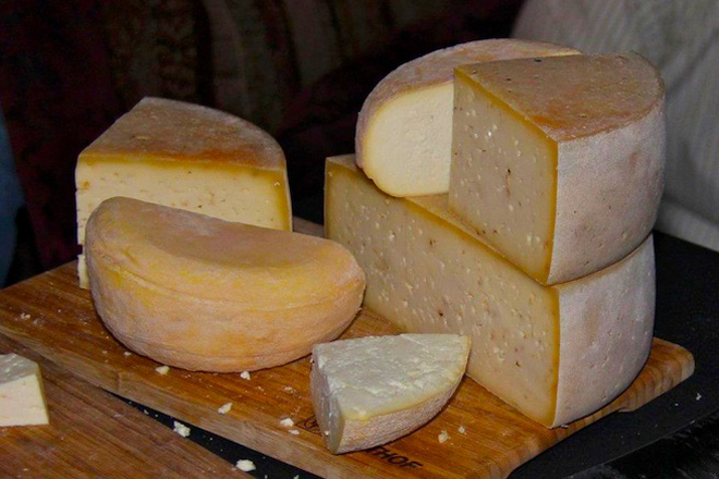 A sampling of what's offered at Kent Walker Artisan Cheese.