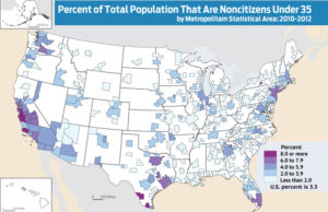 Data based on sample. For information confidentiality protection, sampling error, nonsampling error, and definitions see census.gov/acs/www (Source: U.S. Census Bureau, 2010-2012 American Community Survey)
